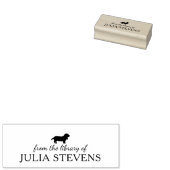 Minimalistische Basset Hound Dog Rubberstempel (Gestempeld)