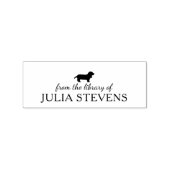 Minimalistische Basset Hound Dog Rubberstempel (Afrduk)