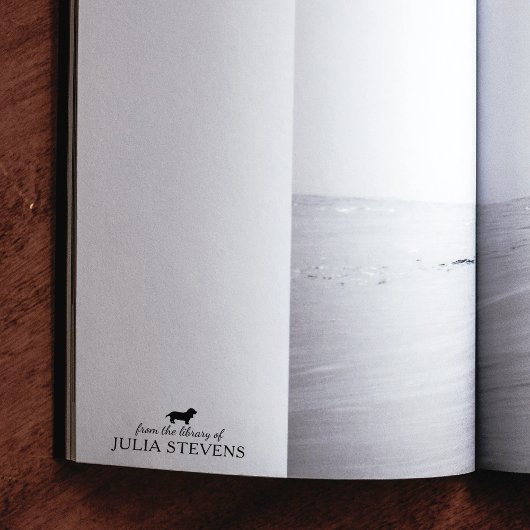 Minimalistische Basset Hound Dog Rubberstempel