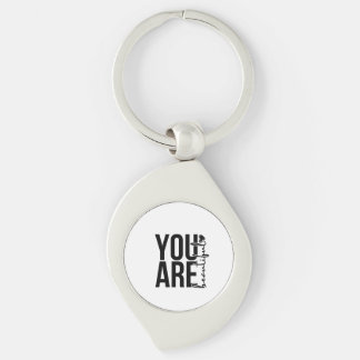 Minimalistische “Beautiful” typografie ontwerp – Z Sleutelhanger