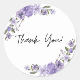 Minimalistische bedank sticker