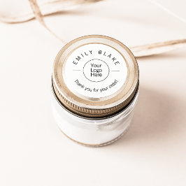 Minimalistische Bedankje Productlabel Ronde Sticker