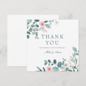 minimalistische bedankkaart notitiekaartje (Voorkant / Achterkant)