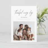 Minimalistische Bedankt Elke Dag Thanksgiving Foto (Staand voorkant)