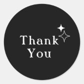 Minimalistische Bedankt Sticker voor Zakelijk (Voorkant)