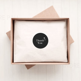 Minimalistische Bedankt Sticker voor Zakelijk