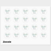 Minimalistische Bedankt Sticker voor Zakelijk Gebr (Vel)