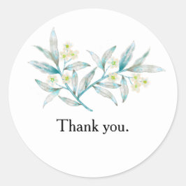 Minimalistische Bedankt Sticker voor Zakelijk Gebr