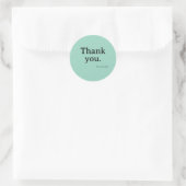 Minimalistische Bedankt Sticker voor Zakelijk Gebr (Tas)
