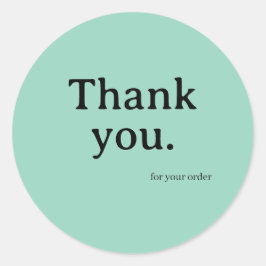 Minimalistische Bedankt Sticker voor Zakelijk Gebr