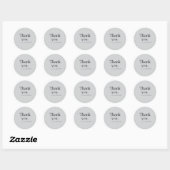 Minimalistische Bedankt Sticker voor Zakelijk Gebr (Vel)