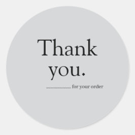 Minimalistische Bedankt Sticker voor Zakelijk Gebr