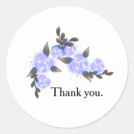 Minimalistische Bedankt Sticker voor Zakelijk Gebr