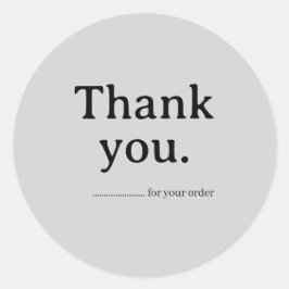Minimalistische Bedankt Sticker voor Zakelijk Gebr