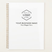 Minimalistische Bedrijf Logo Naam QR Code Bedrijf Planner (Voorkant)