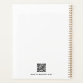 Minimalistische Bedrijf Logo Naam QR Code Bedrijf Planner (Achterkant)