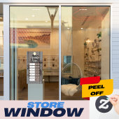 Minimalistische Bedrijfs Openingstijden Muur Stick Raamsticker