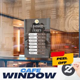 Minimalistische Bedrijfs Openingstijden Muur Stick Raamsticker