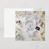 Minimalistische Bee Zwangerschap Aankondiging (Voorkant / Achterkant)