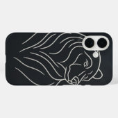 Minimalistische Beer lijntekening Case-Mate iPhone Case (Achterkant (horizontaal))