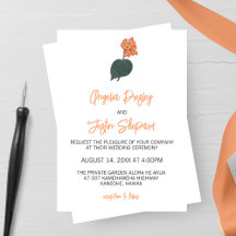 Minimalistische Begonia Flower Wedding