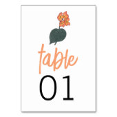 Minimalistische Begonia Flower Wedding Kaart (Voorkant)