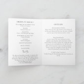 Minimalistische begrafenis gevouwen programma Sjab (Binnen)