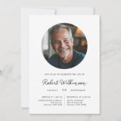 Minimalistische begrafenisfoto voor- en achterzijd kaart (Voorkant)