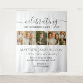 Minimalistische begrafenisviering Life Photo Colla Wandkleed (Voorkant)