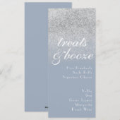 Minimalistische Behandelt Drinken Stamblauw Sparkl Feestdagenkaart (Voorkant / Achterkant)