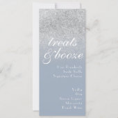 Minimalistische Behandelt Drinken Stamblauw Sparkl Feestdagenkaart (Voorkant)