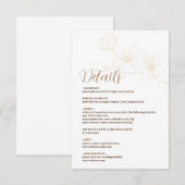 Minimalistische Behuizing Kaart met Whimsical Scri (Voorkant / Achterkant)