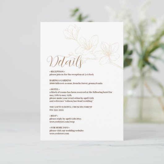 Minimalistische Behuizing Kaart met Whimsical Scri (Staand voorkant)