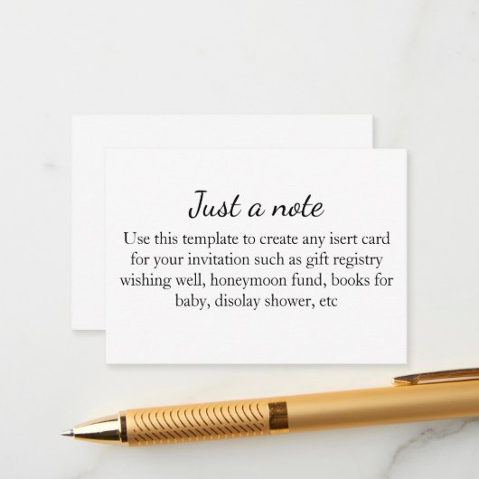 Minimalistische Behuizing Kaart Modern Wedding (Voorkant / Achterkant in situ)