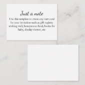 Minimalistische Behuizing Kaart Modern Wedding (Voorkant / Achterkant)