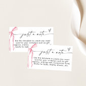 Minimalistische behuizing Kaart, slechts een opmer Informatiekaartje