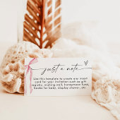 Minimalistische behuizing Kaart, slechts een opmer Informatiekaartje