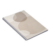 Minimalistische Beige Abstract Notitieboek (Rechterzijde)