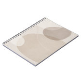 Minimalistische Beige Abstract Notitieboek (Linkerzijde)