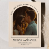 Minimalistische Beige Arch Custom Afbeelding Bruil Save The Date
