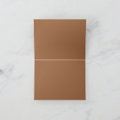 Minimalistische Beige Botanische Lijst Trouwtafel Bedankkaart (Binnen)