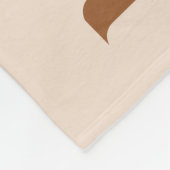 Minimalistische Beige Custom 5 Photo Besties Fleece Deken (Hoek)