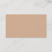Minimalistische Beige Floral Wedding RSVP Informatiekaartje (Achterkant)