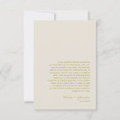 Minimalistische Beige Fotobruiloft Bedankkaart (Achterkant)