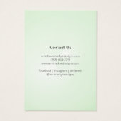 Minimalistische Beige gebladerte hartpatroon Kaart (Achterkant)