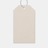 Minimalistische Beige Persoonlijke Felicitaties Cadeaulabel (Achterkant)