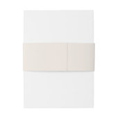 Minimalistische Beige Script Wedding Uitnodigingen Wikkel (Achterkant Voorbeeld)