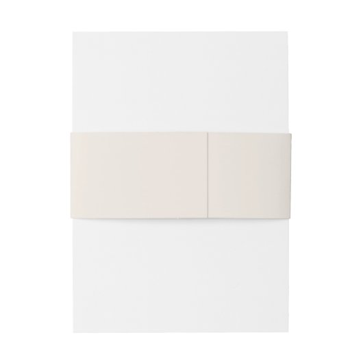 Minimalistische Beige Script Wedding Uitnodigingen Wikkel (Achterkant Voorbeeld)