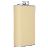 Minimalistische beige tan kameel effen effen chic  heupfles (Rechts)