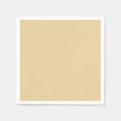 Minimalistische beige tan kameel effen modern servet (Voorkant)